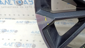 Диск колесный R20х8J ET35 Mitsubishi Outlander 22-26 черный с хромом, легкая бордюрка