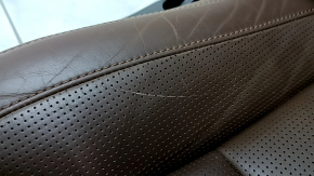 Пассажирское сидение Volvo XC60 18-26 с airbag, электрическое, подогрев, вентиляция, кожа Nappa коричневая, с перфорацией и коленным подпором, царапины, под чистку
