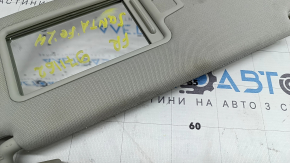 Козырек правый Hyundai Santa Fe 24-26 без панорамы, серый, без крючка, под химчистку