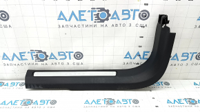 Накладка порога передняя левая Volvo XC60 18-26 черная с хром вставкой, царапины, под чистку