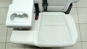Заднее сиденье левое 2 ряд Hyundai Santa Fe 24-26 с airbag, кожа серая, с ремнем и подлокотником, электро, под 3 ряда, под химчистку