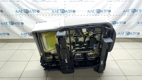 Заднее сиденье левое 2 ряд Hyundai Santa Fe 24-26 с airbag, кожа серая, с ремнем и подлокотником, электро, под 3 ряда, под химчистку