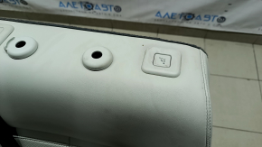 Заднее сиденье левое 2 ряд Hyundai Santa Fe 24-26 с airbag, кожа серая, с ремнем и подлокотником, электро, под 3 ряда, под химчистку