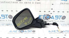 Зеркало боковое левое в сборе Hyundai Santa Fe 24-26 8 пинов, белое, подогрев, поворотник, BSM