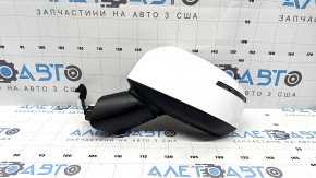 Зеркало боковое левое в сборе Hyundai Santa Fe 24-26 8 пинов, белое, подогрев, поворотник, BSM