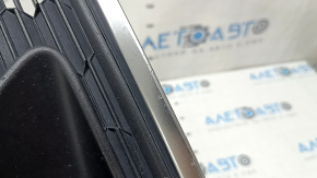 Решетка переднего бампера правая Audi A5 F5 20-25 под радар, черная, молдинг хром, тычки