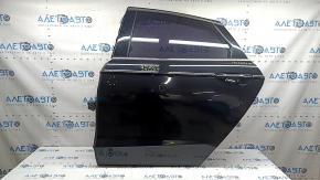 Дверь в сборе задняя левая Ford Fusion mk5 17-20 keyless, черный G1, молдинги и ручка хром, тычки
