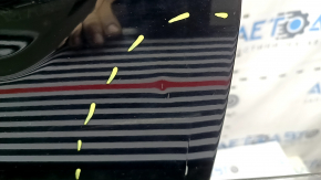 Дверь в сборе передняя левая Ford Fusion mk5 13-20 hybrid energi, keyless, с кодом, стекло триплекс, черный G1, тычки, залом