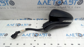 Зеркало боковое левое в сборе Ford Fusion mk5 13-19 14 пинов, BSM, поворотник, подогрев, подсветка, черное