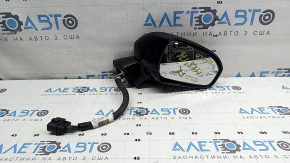 Зеркало боковое правое в сборе Ford Fusion mk5 13-19 12 пинов, BSM, поворотник, подогрев, подсветка, черный