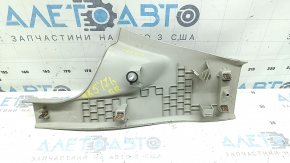 Накладка порога задняя правая Ford Fusion mk5 17-20 серая, царапины, под химчистку