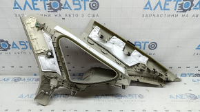 Накладка задней стойки верхняя левая Ford Fusion mk5 17-19 серая, царапина, под химчистку