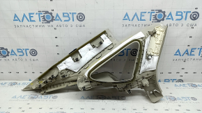 Накладка задней стойки верхняя правая Ford Fusion mk5 17-19 серая, царапина, под химчистку, сломано крепление