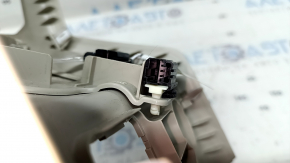 Накладка центральної консолі задня Ford Fusion mk5 17-20 сіра, під повітропроводи, з підсвічуванням, під розетку та прикурювач, подряпини, під хімчистку, тріщина у кріплення