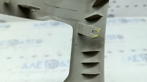Накладка центральної консолі задня Ford Fusion mk5 17-20 сіра, під повітропроводи, з підсвічуванням, під розетку та прикурювач, подряпини, під хімчистку, тріщина у кріплення