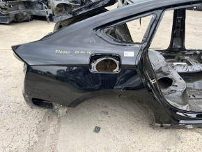 Чверть крило задня права Audi A5 F5 18-25 5D на кузові, чорна, не заводський отвір, тички