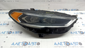 Фара передняя правая в сборе Ford Fusion mk5 17-20 LED, с DRL, под полировку, сколы