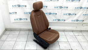 Пассажирское сидение Audi A5 F5 20-25 с airbag, электрическое, подогрев, кожа коричневая, царапина, под чистку