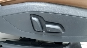 Пассажирское сидение Audi A5 F5 20-25 с airbag, электрическое, подогрев, кожа коричневая, царапина, под чистку