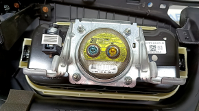 Торпедо передняя панель с AIRBAG Ford Fusion mk5 17-20 коричневая с бежевым под start-stop, под проекцию, под динамик, стянулась кожа, надрыв, сломано крепление