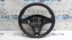 Руль голый Mercedes W213 E 300/400/43 17-18 под лепестки с подогревом, кожа черная, потерт