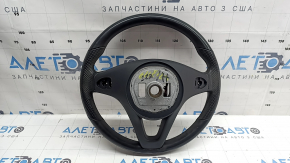 Руль голый Mercedes W213 E 300/400/43 17-18 под лепестки с подогревом, кожа черная, потерт