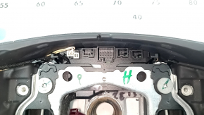 Руль голый Mercedes W213 E 300/400/43 17-18 под лепестки с подогревом, кожа черная, потерт