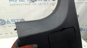 Накладка порога передняя правая внутренняя Mercedes W213 E 17-23 черная, с заглушкой, царапины