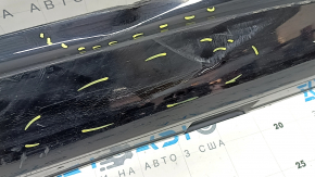 Порог левый Audi A5 F5 20-25 5D черный, примят, сломан кронштейн, надорван, царапины