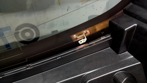 Дверь багажника голая со стеклом Toyota Highlander 20-22 графит 1G3, с форсункой омывателя