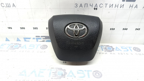 Подушка безопасности airbag в руль водительская Toyota Highlander 20-21 черная, царапины