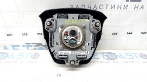 Подушка безопасности airbag в руль водительская Toyota Highlander 20-22 черная, царапины