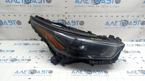 Фара передня права Toyota Highlander 21-26 LED+LED DRL темна, під полірування, подряпини