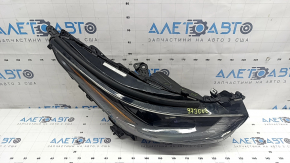 Фара передняя правая Toyota Highlander 21-26 LED, без DRL, темная, под полировку, царапины