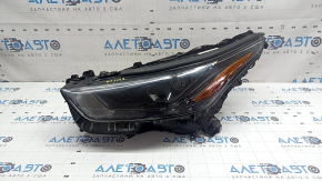 Фара передня ліва Toyota Highlander 21-26 LED+LED DRL темна, під поливування, потерта