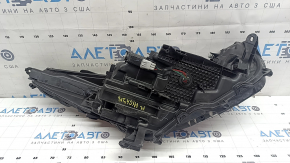 Фара передняя левая Toyota Highlander 21-26 LED, без DRL, темная, под поливовку, потерта