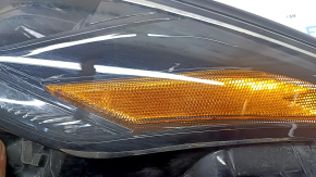 Фара передняя левая Toyota Highlander 21-26 LED, без DRL, темная, под поливовку, потерта