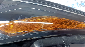 Фара передняя левая Toyota Highlander 21-26 LED, без DRL, темная, под поливовку, потерта