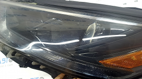 Фара передняя левая Toyota Highlander 21-26 LED, без DRL, темная, под поливовку, потерта