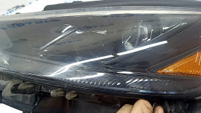 Фара передняя левая Toyota Highlander 21-26 LED, без DRL, темная, под поливовку, потерта
