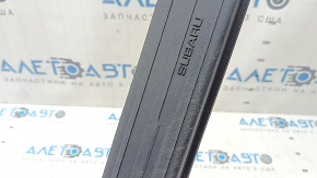 Накладка порога передняя левая Subaru Forester 25-26 черная, потерта