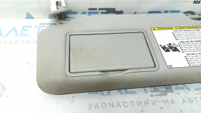Козирок лівий Toyota Highlander 20-26 сірий, без гачка, під хімчистку