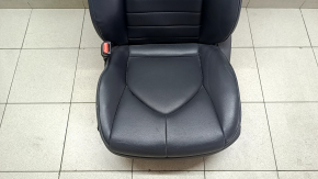 Водительское сиденье Toyota Highlander 22-23 с airbag, электрическое, подогрев, кожа черная, XLE, заломы на коже