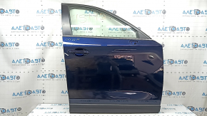 Двері в зборі передня права Mazda CX-5 17-25 keyless, триплекс, синій 42M, тички, подряпини на фарбі та накладці