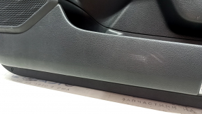 Обшивка двери карточка передняя правая Lexus UX200 UX250h 19-26 черная, подлокотник черная кожа, с ручкой, царапины