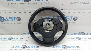 Руль голый Lexus UX200 UX250h 19-21 кожа черная с красной строчкой, F-Sport, с подогревом, под лепестки, с кнопками управления