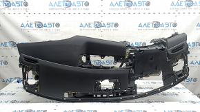 Торпедо передняя панель с AIRBAG Lexus UX200 UX250h 19-22 черная с красной строчкой, F-Sport