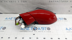 Зеркало боковое левое в сборе Lexus UX200 UX250h 19-24 7 пинов, поворотник, без памяти, с BSM, красное с черным, царапины