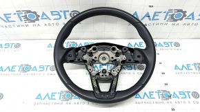 Руль голый Mazda CX-5 20-25 кожа черная, без подогрева, с накладкой, царапины