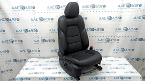Пасажирське сидіння Mazda CX-5 19-23 з airbag, механіка, шкіра чорна комбінована з алькантарою, сіра строчка, підігрів, під чищення